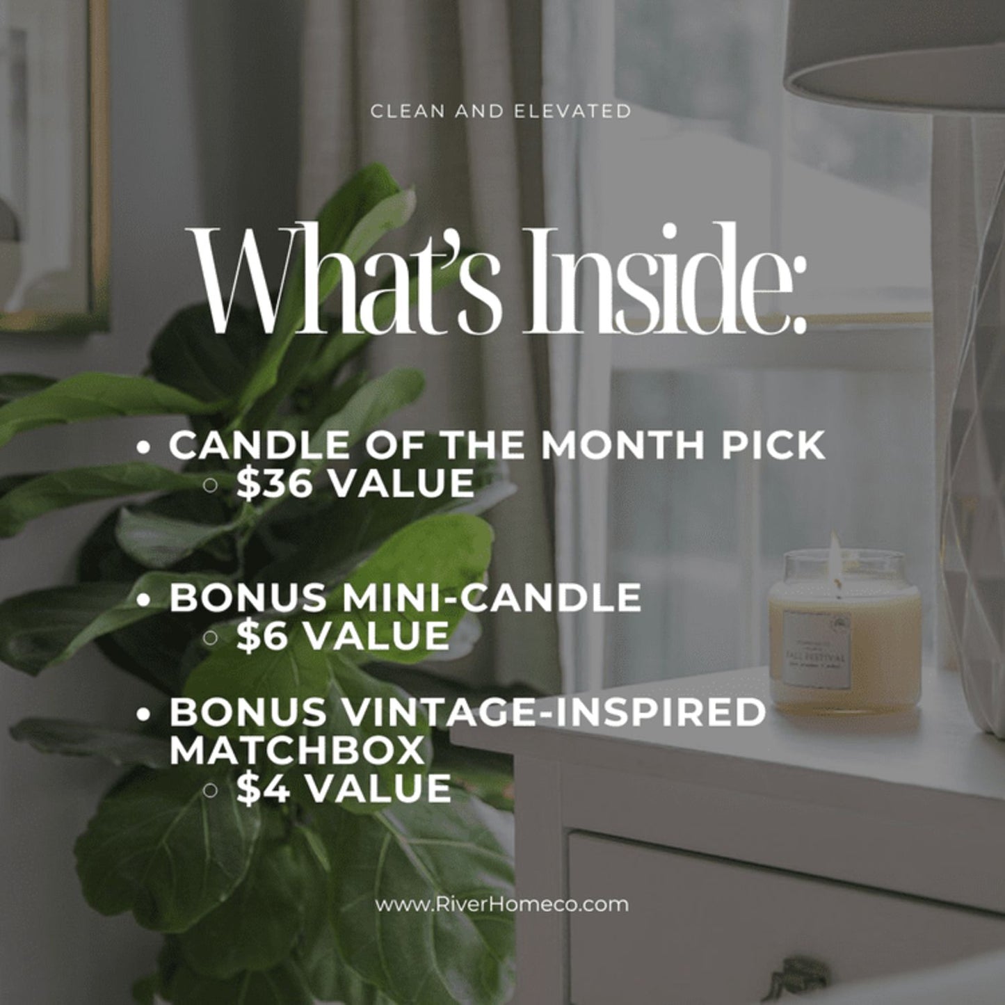 CANDLE OF THE MONTH CLUB SUBSCRIPTION BOX