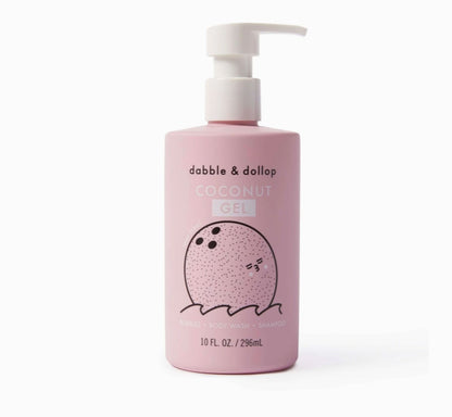Dabble & Dollop All-Natural Coconut Shampoo, Body Wash & Bubbles