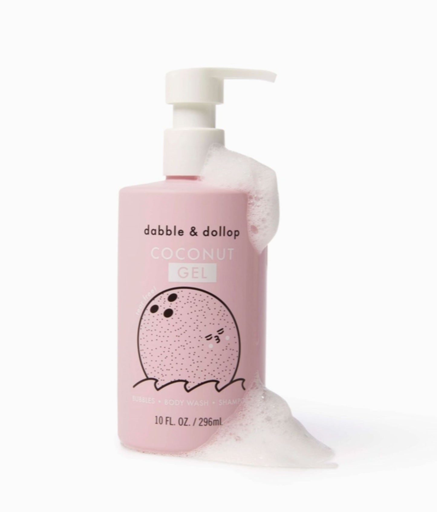 Dabble & Dollop All-Natural Coconut Shampoo, Body Wash & Bubbles