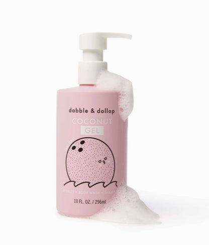 Dabble & Dollop All-Natural Coconut Shampoo, Body Wash & Bubbles