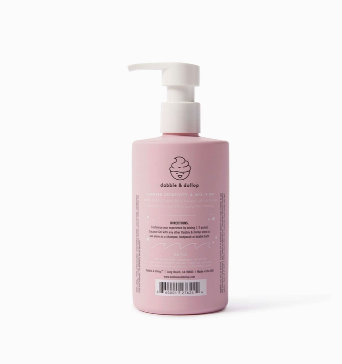 Dabble & Dollop All-Natural Coconut Shampoo, Body Wash & Bubbles