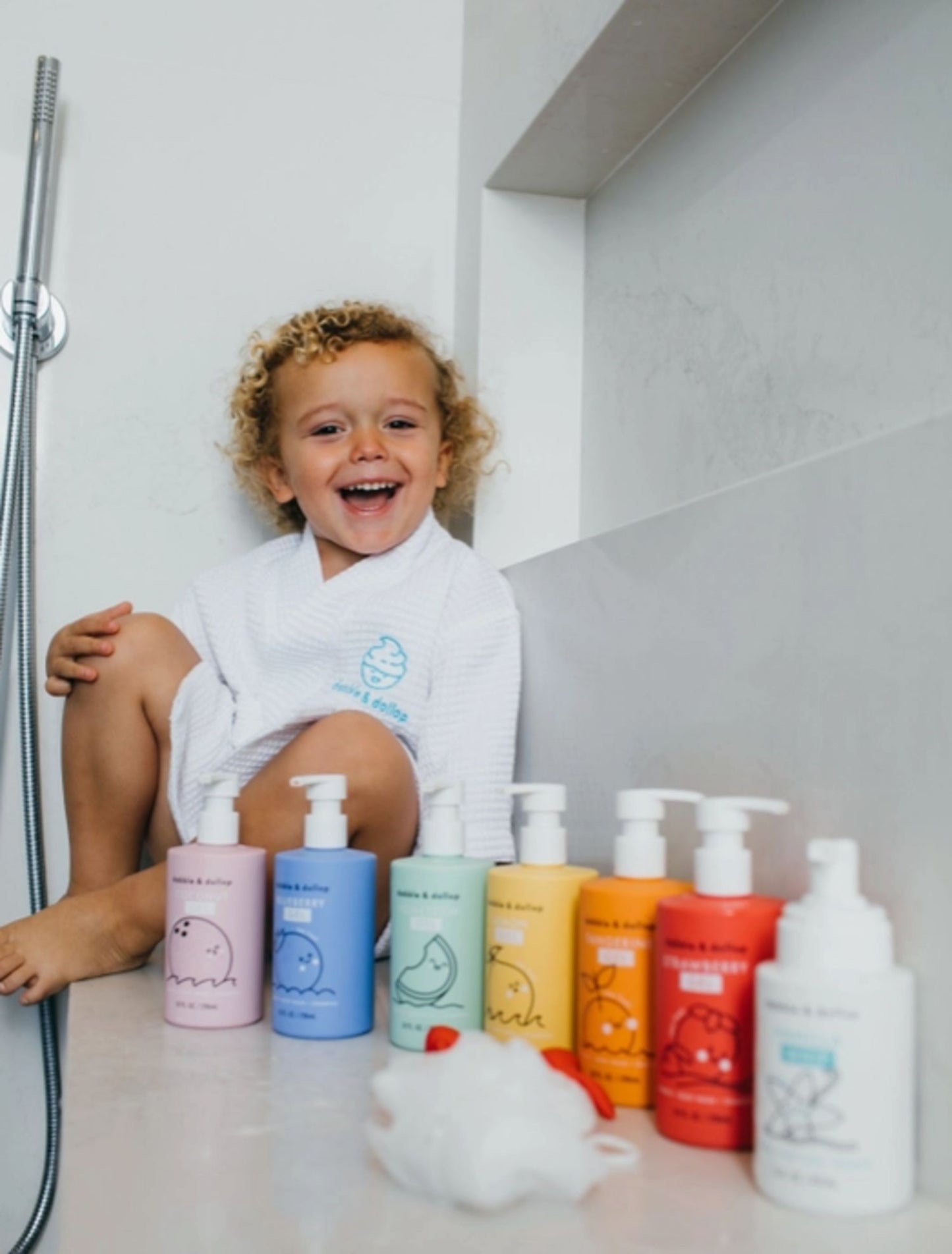 Dabble & Dollop All-Natural Coconut Shampoo, Body Wash & Bubbles
