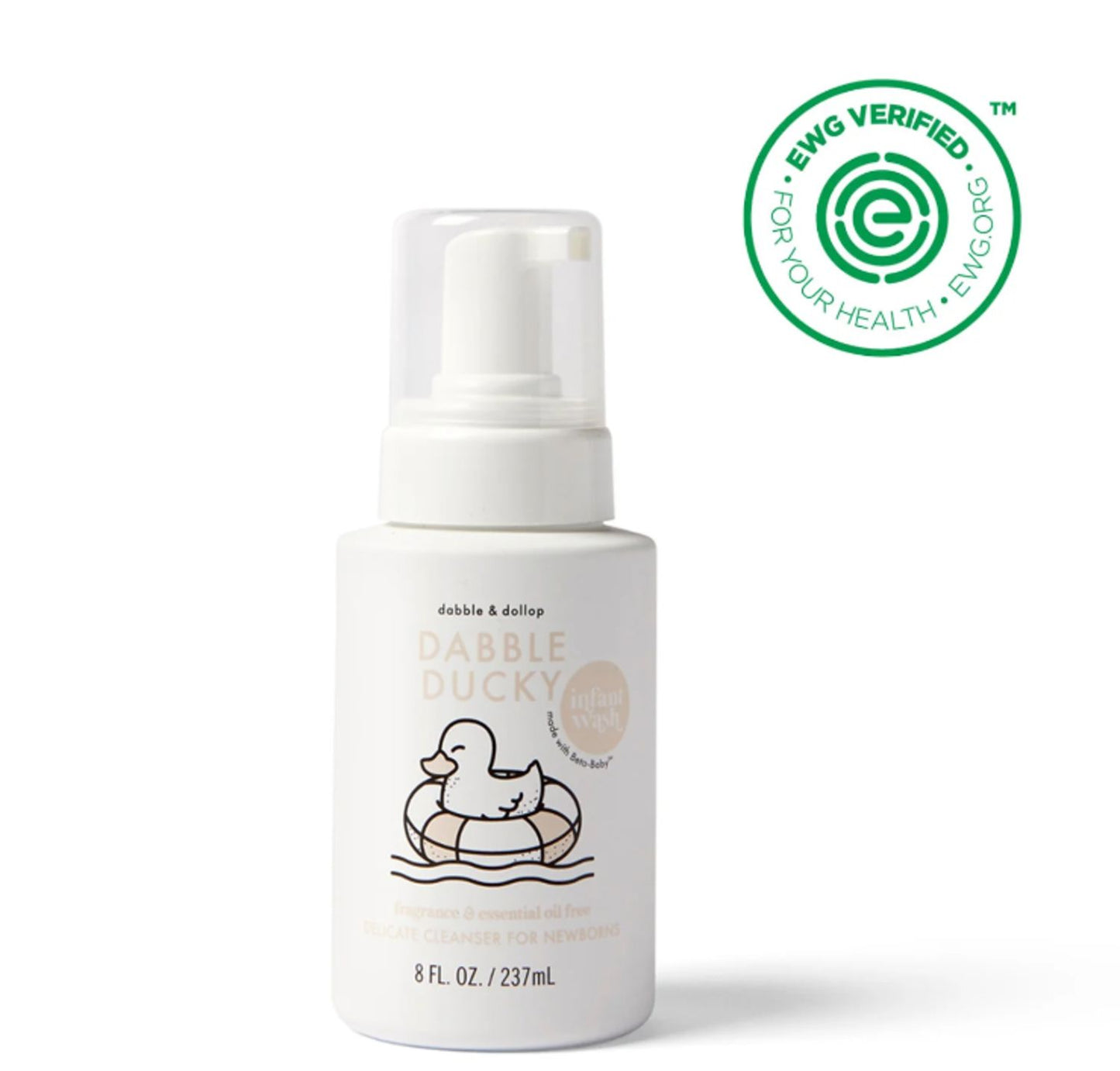 Dabble & Dollop All-Natural Fragrance Free Infant Wash (Ewg Certified)