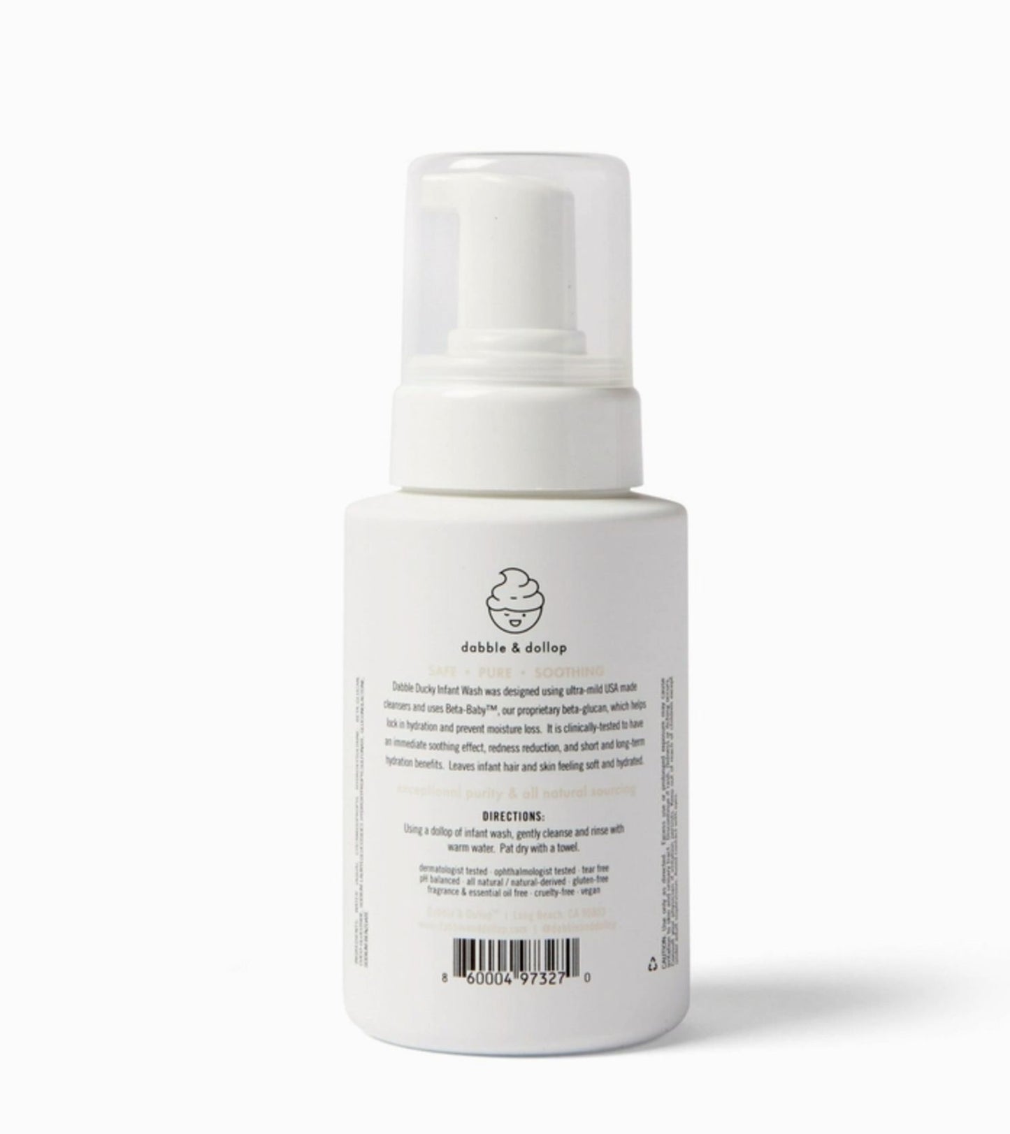 Dabble & Dollop All-Natural Fragrance Free Infant Wash (Ewg Certified)
