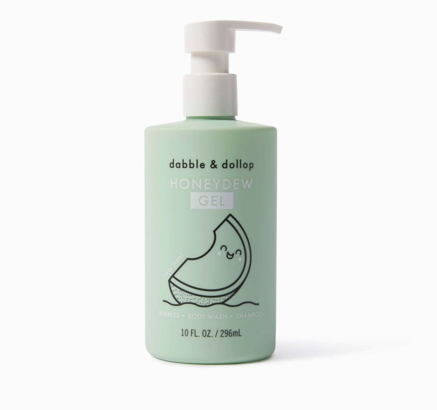Dabble & Dollop All-Natural Honeydew Shampoo, Body Wash & Bubbles