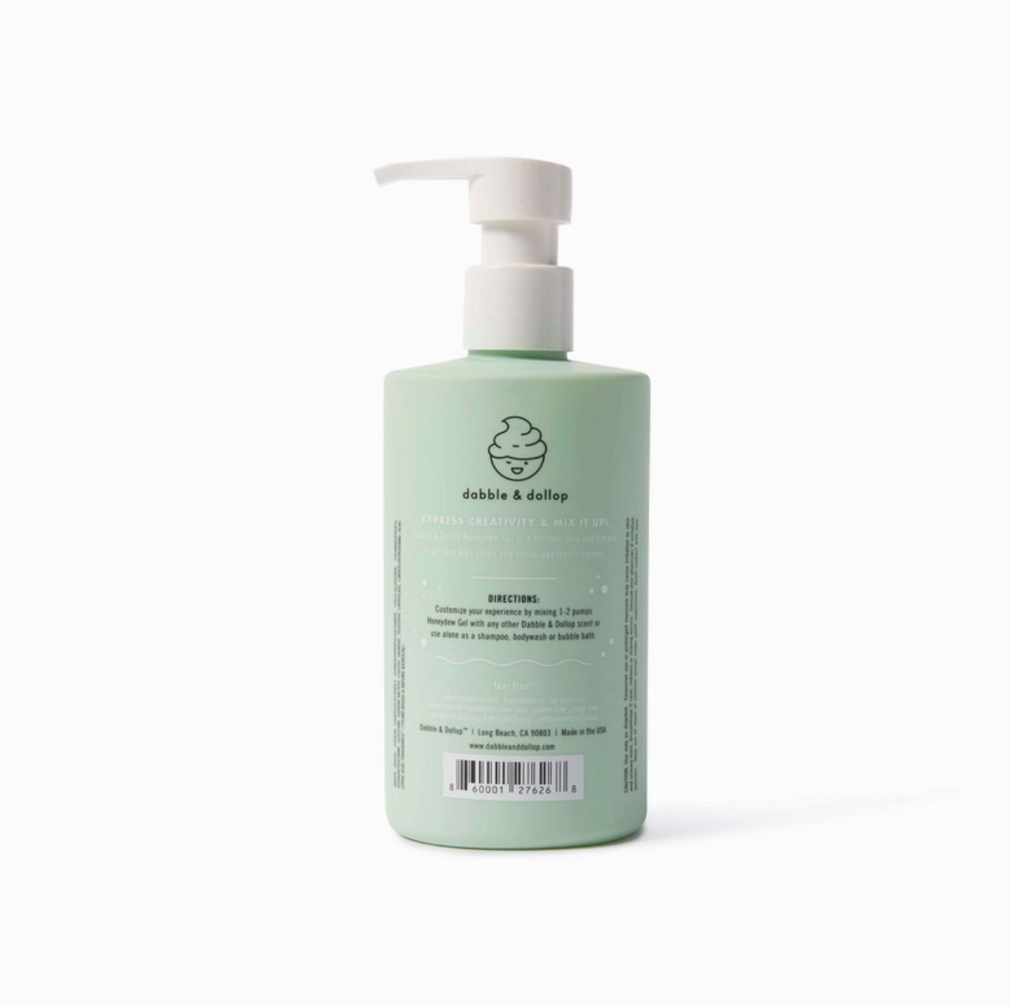 Dabble & Dollop All-Natural Honeydew Shampoo, Body Wash & Bubbles