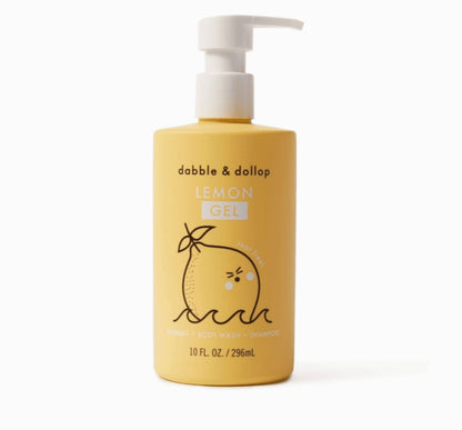 Dabble & Dollop All-Natural Lemon Shampoo, Body Wash & Bubbles