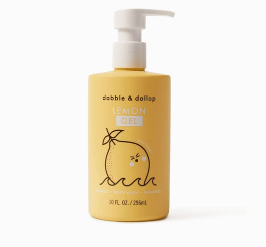 Dabble & Dollop All-Natural Lemon Shampoo, Body Wash & Bubbles