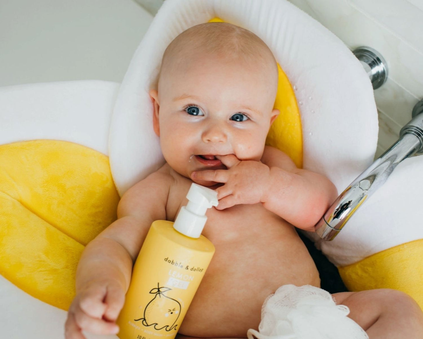 Dabble & Dollop All-Natural Lemon Shampoo, Body Wash & Bubbles