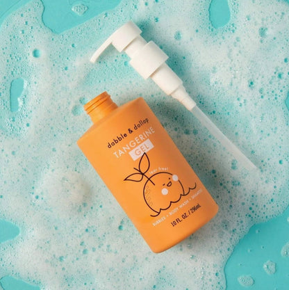 Dabble & Dollop All-Natural Tangerine Shampoo, Body Wash & Bubbles