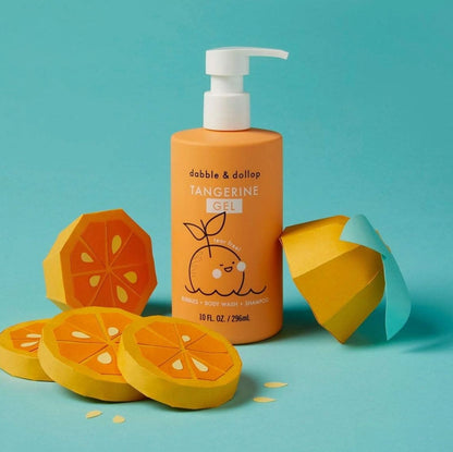 Dabble & Dollop All-Natural Tangerine Shampoo, Body Wash & Bubbles