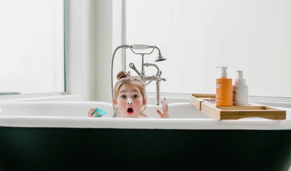 Dabble & Dollop All-Natural Tangerine Shampoo, Body Wash & Bubbles