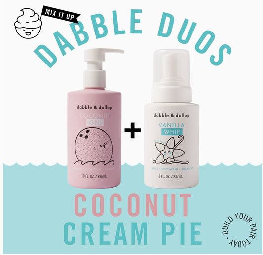Dabble & Dollop Duo: Coconut Crème Pie Bath Duo with Mixing Bowl
