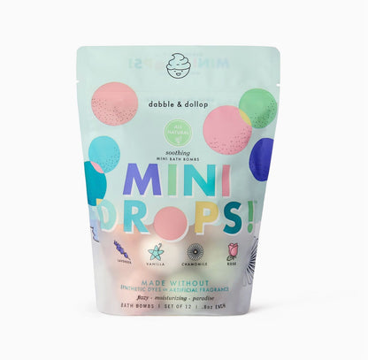 Dabble & Dollop Mini Drops® Bath Bombs - All-Natural Soothing Scents