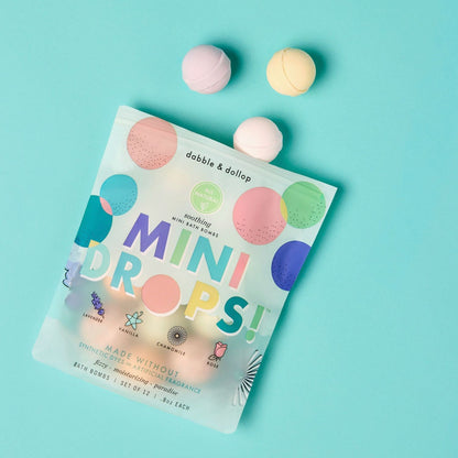 Dabble & Dollop Mini Drops® Bath Bombs - All-Natural Soothing Scents