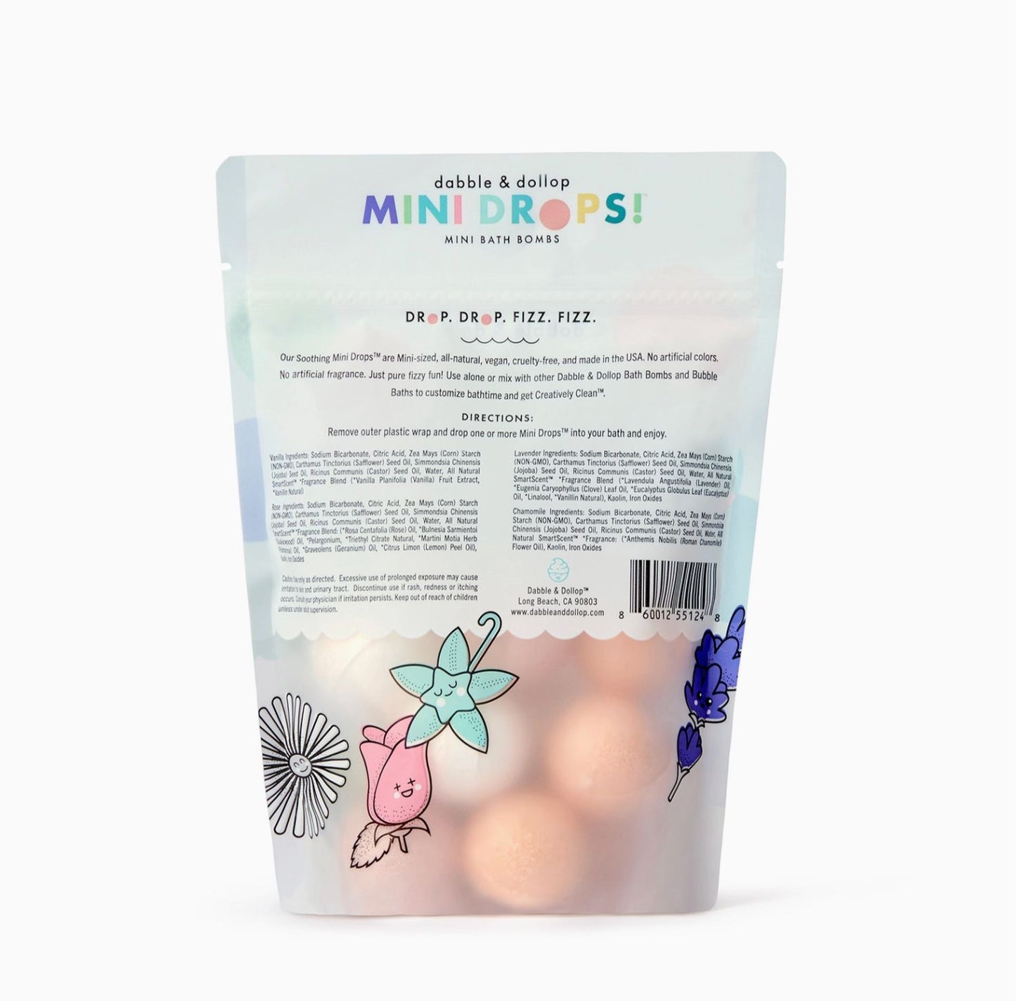 Dabble & Dollop Mini Drops® Bath Bombs - All-Natural Soothing Scents