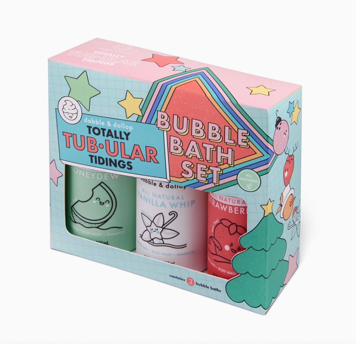 Dabble & Dollop Totally Tubular Holiday Bath Set