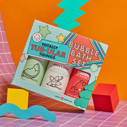 Dabble & Dollop Totally Tubular Holiday Bath Set