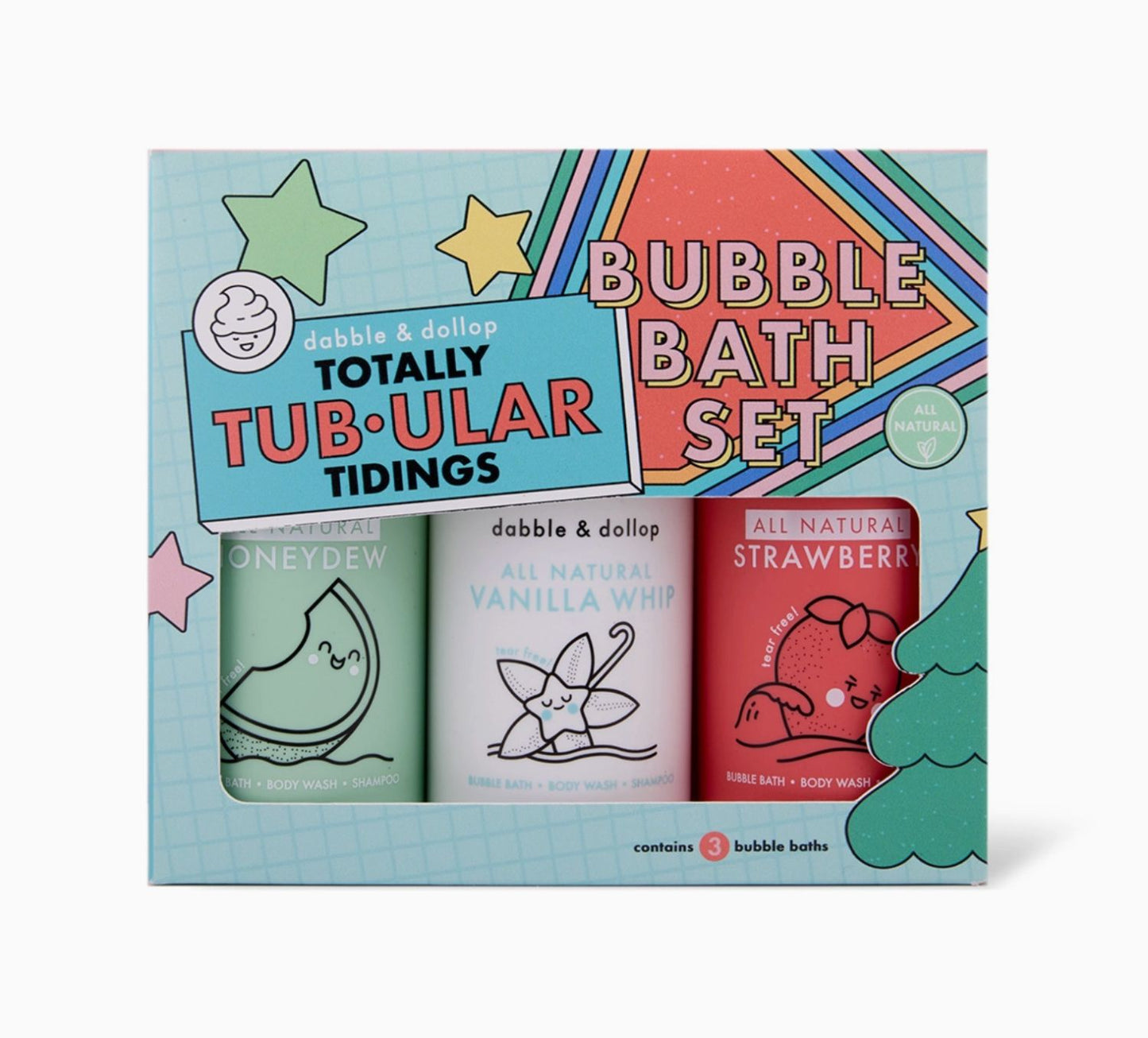 Dabble & Dollop Totally Tubular Holiday Bath Set