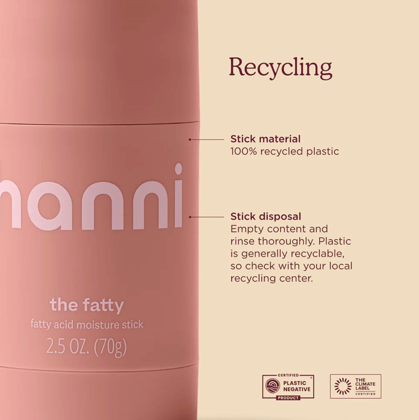 Hanni Fatty Stick | Fatty Acid Moisture Stick
