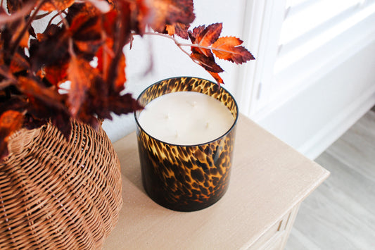 Limited Edition Tortoise Statement Candle — Golden Maple