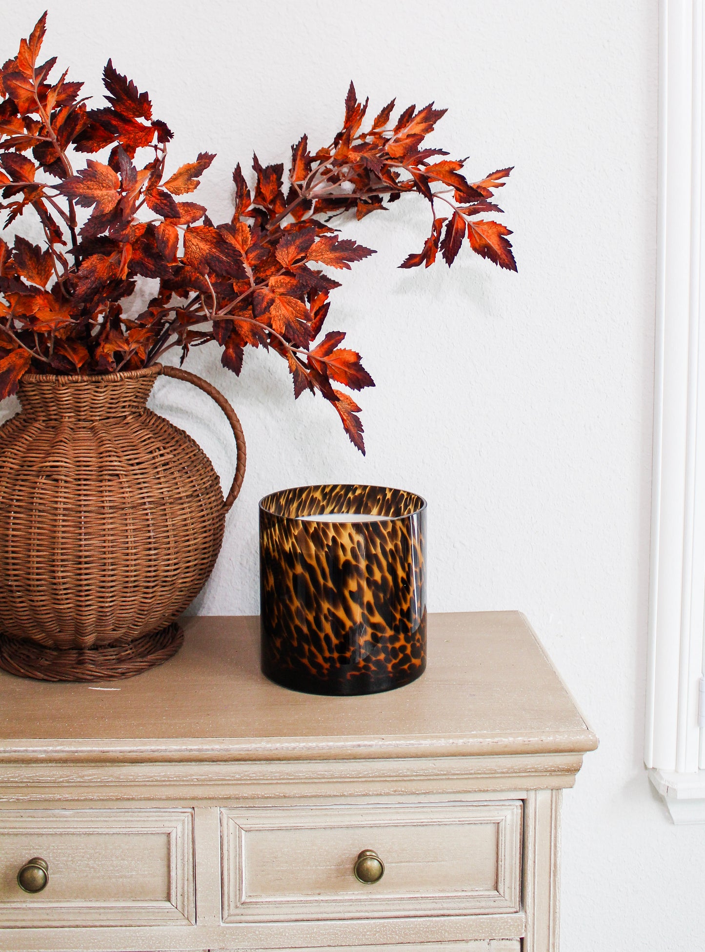 Limited Edition Tortoise Statement Candle — Golden Maple