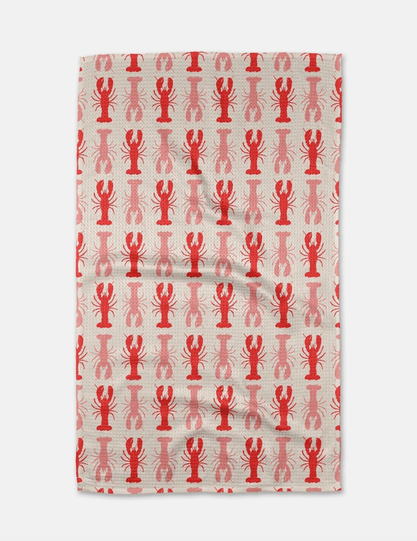 Geometry Lobster Stripe Tea Towel