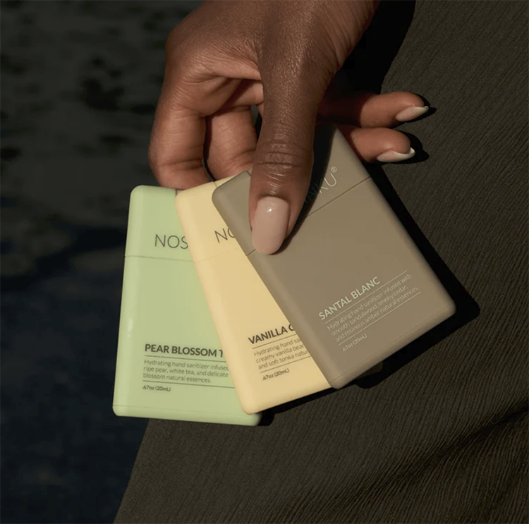 Every Noshinku is an ultra-hydrating hand sanitizer first — then a fragrance experience. No harsh alcohol dry-down. No synthetic scent masking. Just clean hands and a moment that’s worth taking.