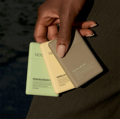 Every Noshinku is an ultra-hydrating hand sanitizer first — then a fragrance experience. No harsh alcohol dry-down. No synthetic scent masking. Just clean hands and a moment that’s worth taking.