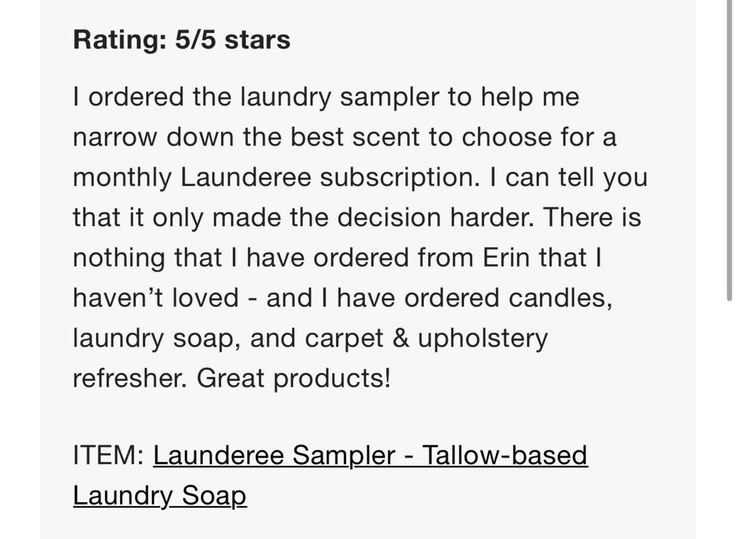 SPA Launderee | Tallow-based Laundry Soap