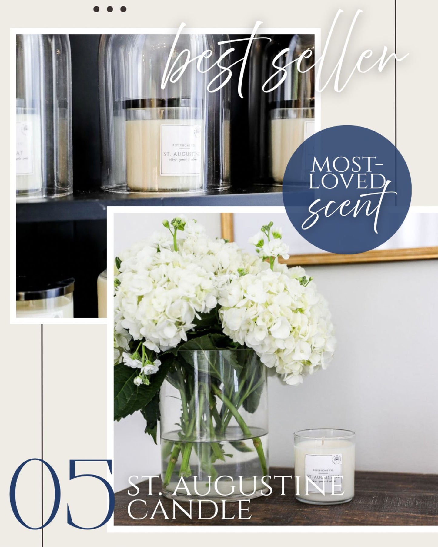 WHOLESALE - St. Augustine Soy Candle set of three