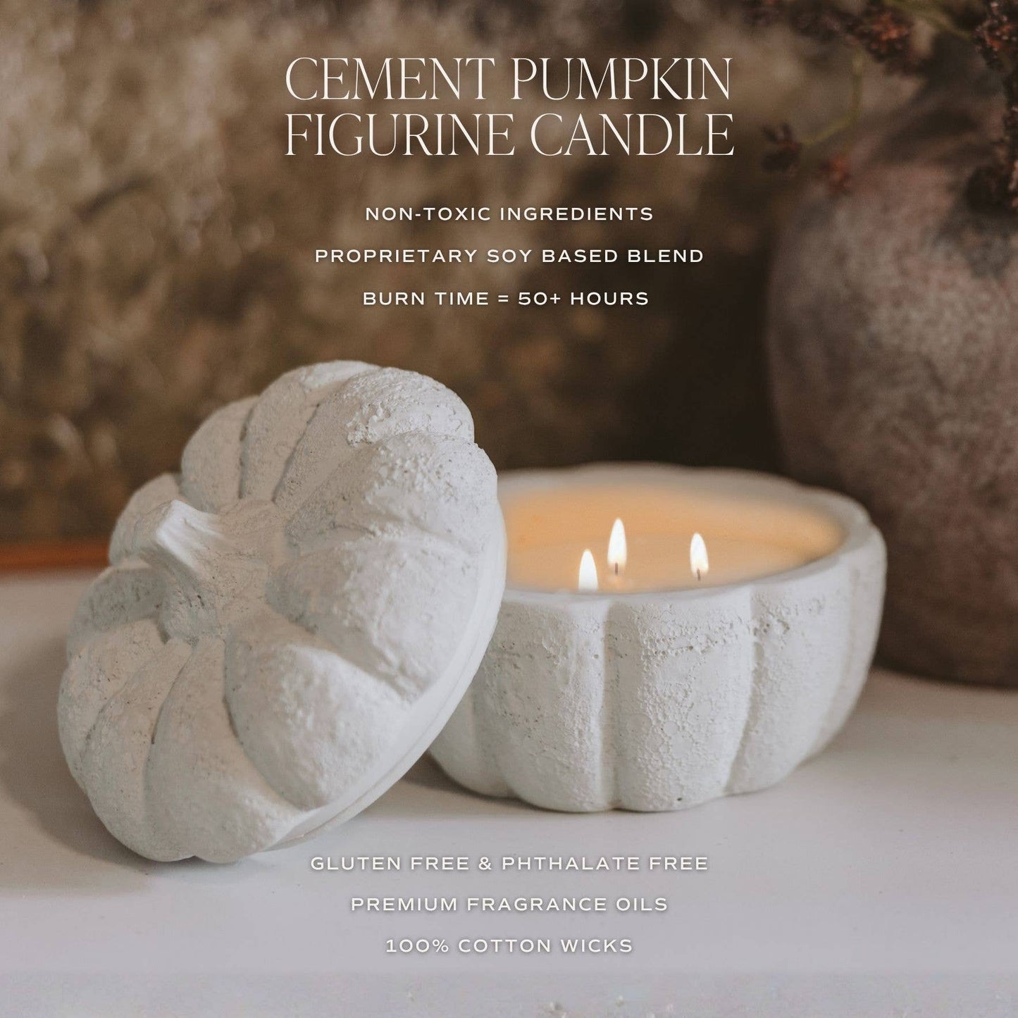 Pumpkin Jar Soy Candle - Cashmere and Vanilla