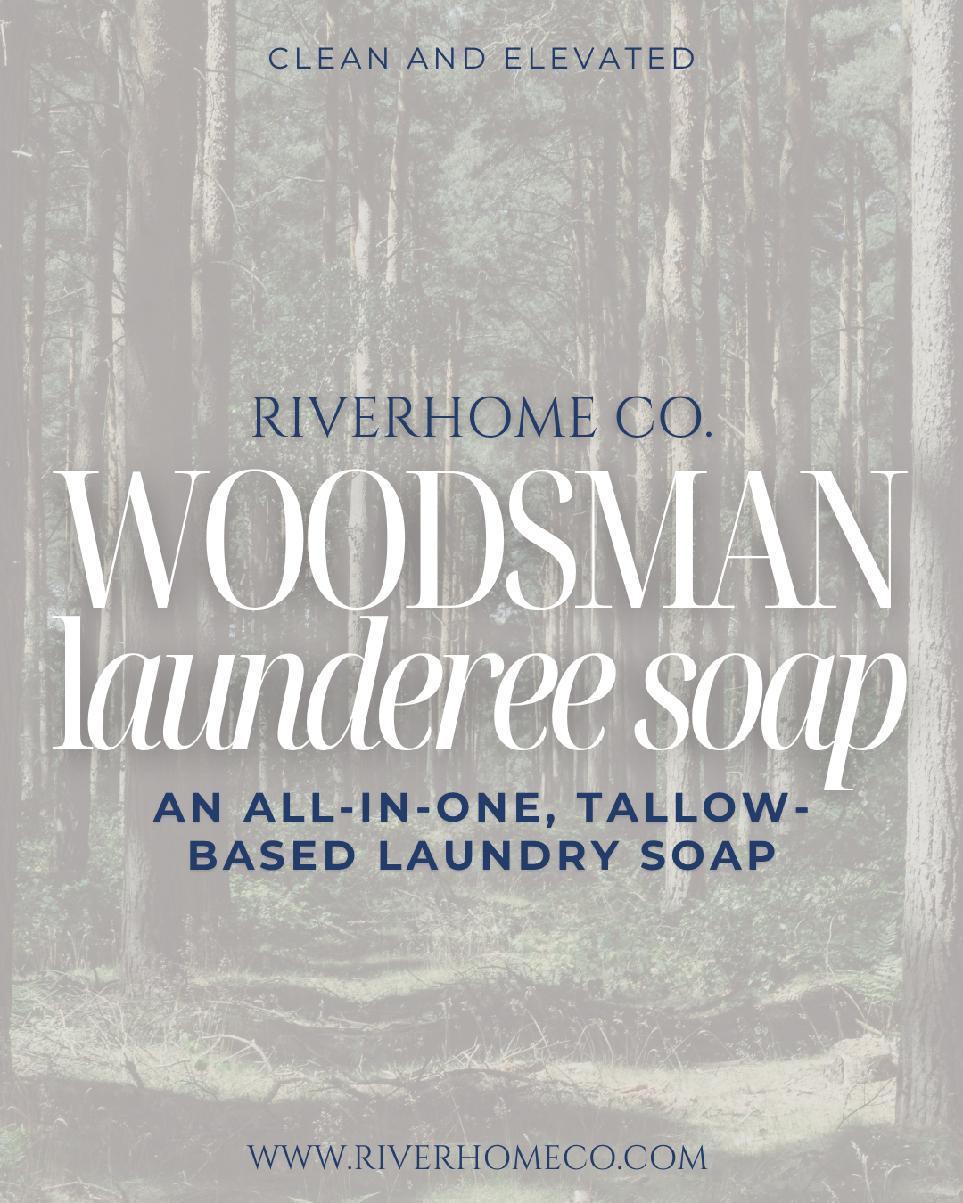Woodsman Launderee - Tallow-based Laundry Soap